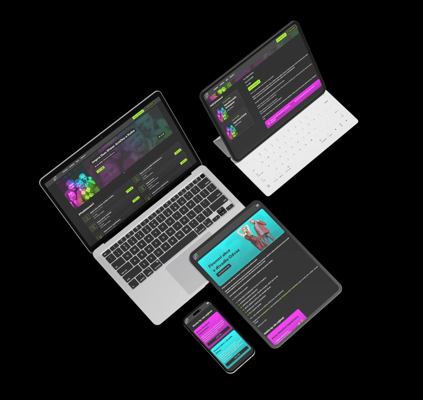 Divadlo Odvaz – mockup