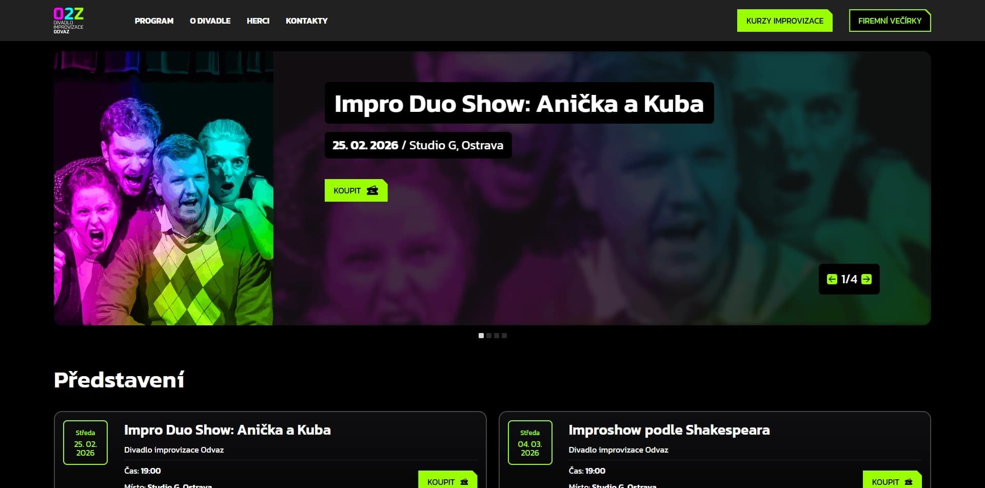 Divadlo Odvaz – screenshot 1